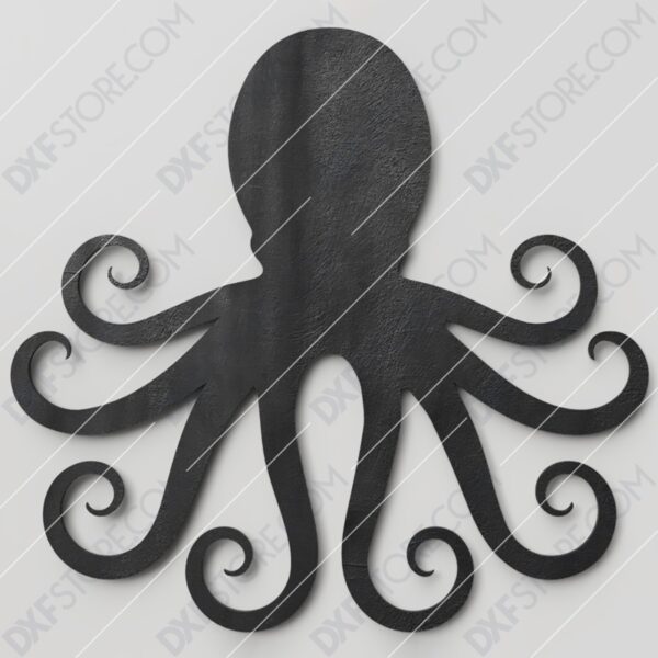 Octopus Free DXF File Plasma and Laser Cut DXF File for CNC Octopus Free DXF File Plasma and Laser Cut DXF File for CNC
