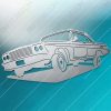 Old Muscle Car Bouncing Muscle Car DXF File SVG File Cut-Ready for CNC Plasma and Laser Cut