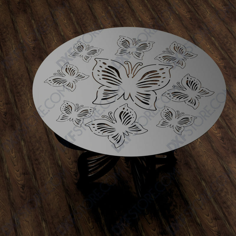 Ornamental Butterfly table with Decorative Butterfly Legs