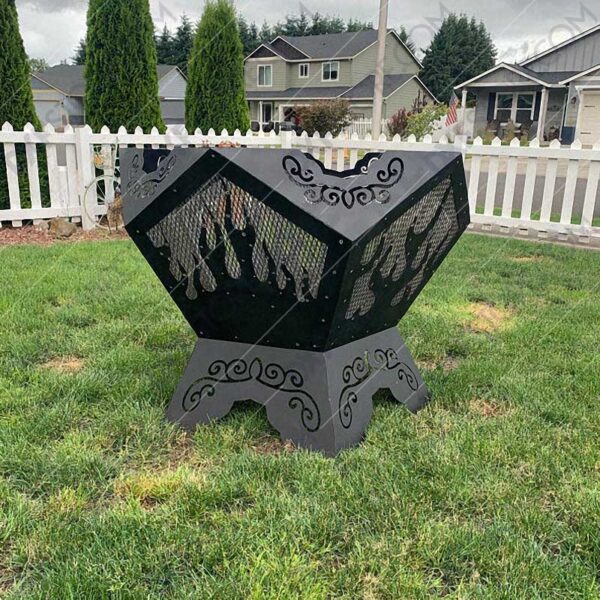 Pentagon Fire Pit 39in Base For CNC Plasma Cutter