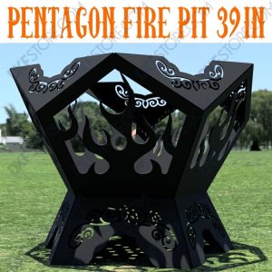 Pentagon Fire Pit 39 inches