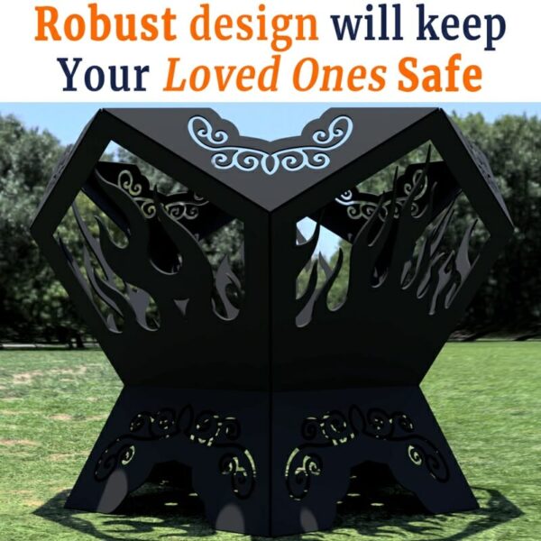 Pentagon Fire Pit 39in Robust Design