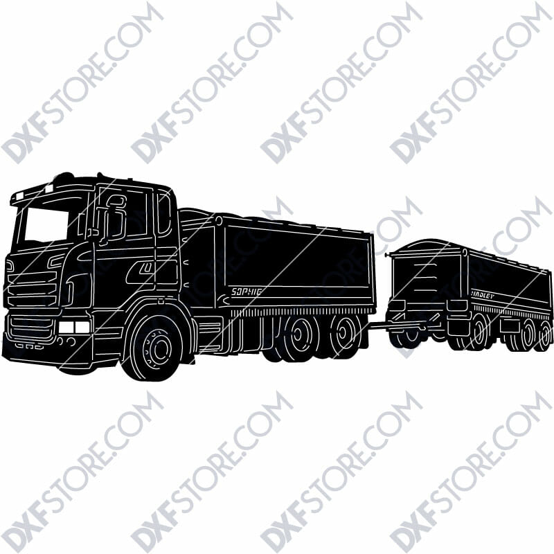 Scania R620 Truck With Personalized Wording Custom Order Plasma Cut and Lasert Cut DXF Download
