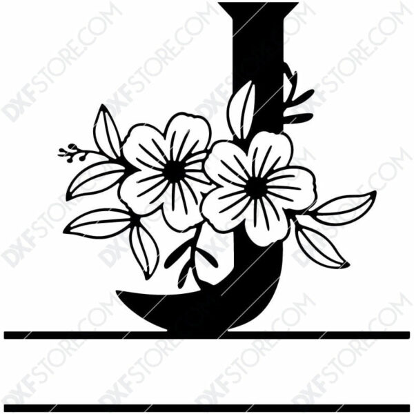 Split Monogram Elegant Floral Split Alphabet Letter J DXF File Download Plasma Art for CNC Plasma Cut Cut-Ready DXF File for CNC Split Monogram Elegant Floral Split Alphabet Letter J DXF File Download Plasma Art for CNC Plasma Cut Cut-Ready DXF File for CNC