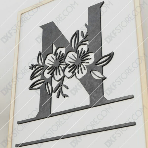 Split Monogram Elegant Floral Split Alphabet Letter N DXF File Download Plasma Art for CNC Plasma Cut Cut-Ready DXF File for CNC Split Monogram Elegant Floral Split Alphabet Letter N DXF File Download Plasma Art for CNC Plasma Cut Cut-Ready DXF File for CNC