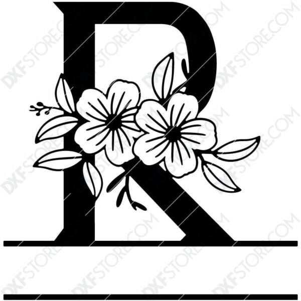 Split Monogram Elegant Floral Split Alphabet Letter R DXF File Download Plasma Art for CNC Plasma Cut Cut-Ready DXF File for CNC Split Monogram Elegant Floral Split Alphabet Letter R DXF File Download Plasma Art for CNC Plasma Cut Cut-Ready DXF File for CNC