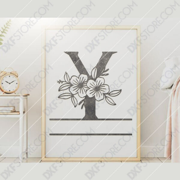Split Monogram Elegant Floral Split Alphabet Letter Y DXF File Downloadable DXF for CNC Plasma DXF Files Download Split Monogram Elegant Floral Split Alphabet Letter Y DXF File Downloadable DXF for CNC Plasma DXF Files Download