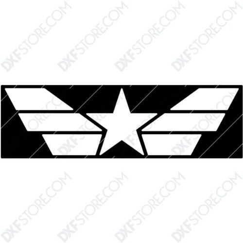 Star and Stripes Free DXF File - DXF File Cut-Ready for CNC Laser ...