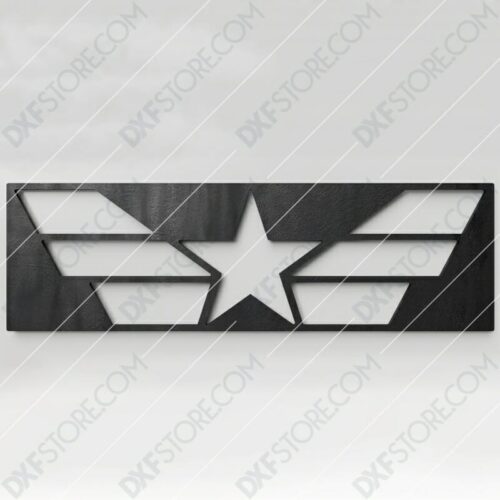 Star and Stripes Free DXF File CNC Plasma Cut CNC File