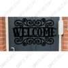 Welcome Sign Outdoor Decorative Insert Free DXF File