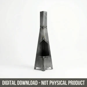 Tapered Chiminea Hexagonal Opening CNC Files Tapered Chiminea Hexagonal Opening CNC Files