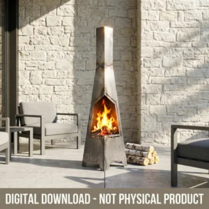 Tapered Chiminea Hexagonal Opening Laser Cutting Files Tapered Chiminea Hexagonal Opening Laser Cutting Files