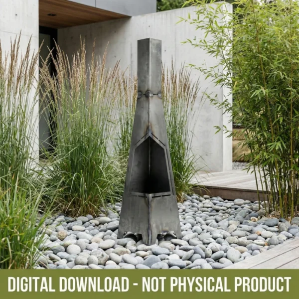 Tapered Chiminea Hexagonal Opening Plasma Cutting Files Tapered Chiminea Hexagonal Opening Plasma Cutting Files