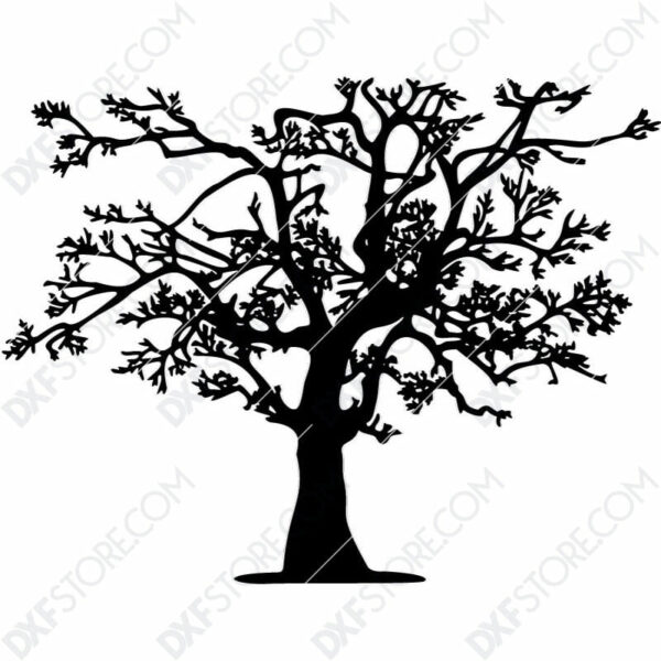 Tree Of Life Plasma Art DXF File Cut-Ready Plasma Cut DXF File Download for CNC Plasma and Laser Cut