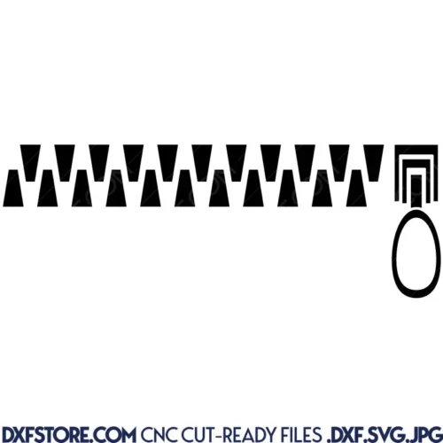 Zipper Free DXF File DXF file format - Zipper DXF File DXF Download