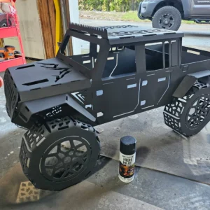 ​Jeep Gladiator Fire pit with notched Grill for skewers CNC Plasma and Laser Cut DXF File