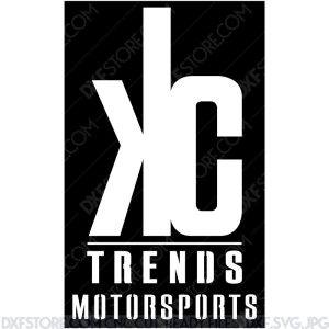 ​KC Trends Motorsports Sign Plasma Art and Laser Cut DXF File